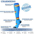 15-20 mmHg Compression Socks Graduated Athletic Medical for Men Women Running Flight Travels